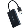 Nano Cable Hub USB 3.0 con 4 Puertos USB-A, Interfaz Plug & Play, Negro - 10.16.4403